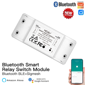 Bluetooth Smart Switch Relay Module Single Point Control and Pairing without WiFi Network Bluetooth Sigmesh Functional Wireless Remote Control with Bluetooth Gateway