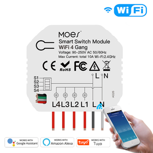 4 gang WiFi Light Switch Module Mini Hidden Type