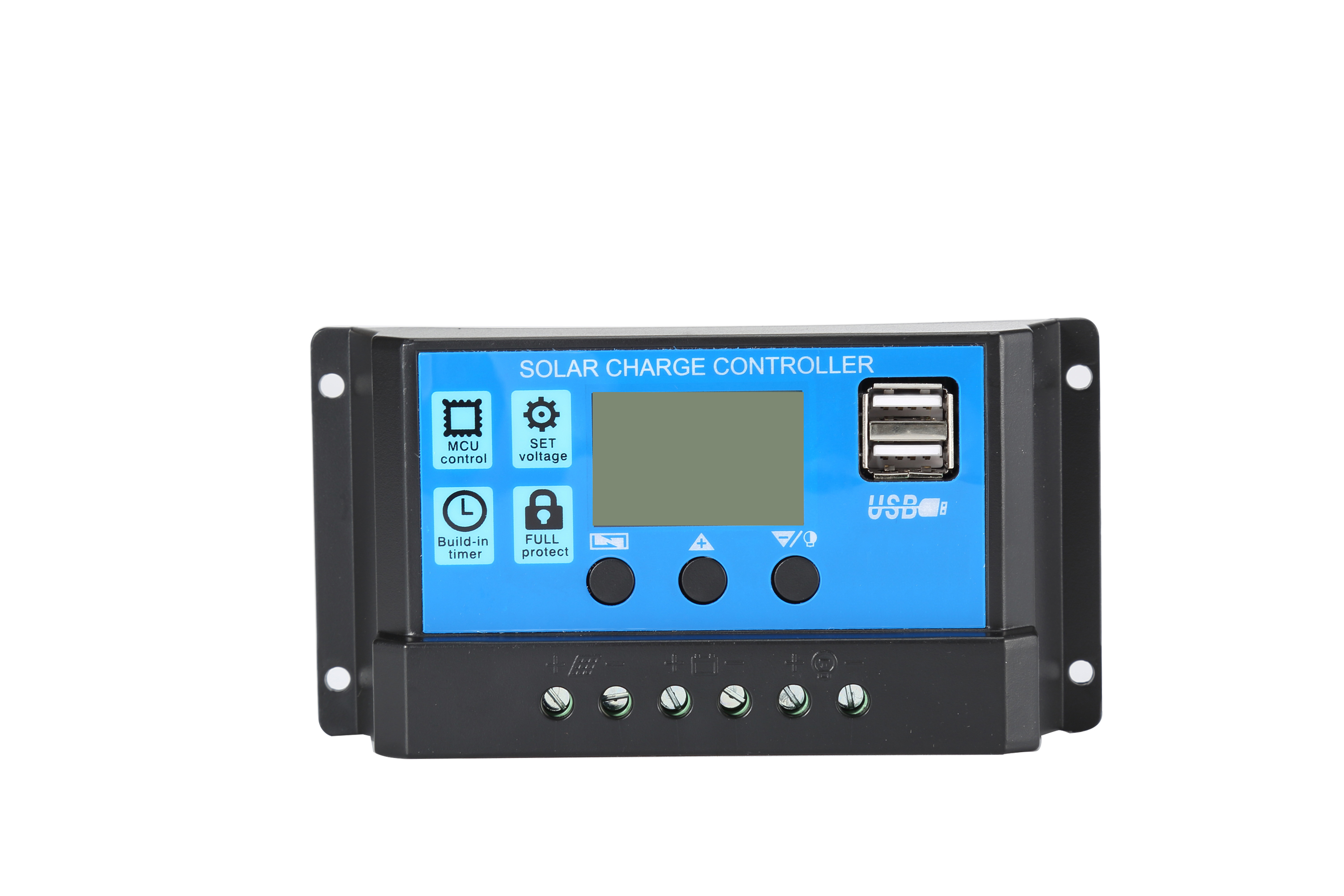 10A PWM Solar Charge Controller Solar Regulator 12V/24V auto LCD Display
